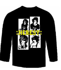 HERESY - BAND PICTURE LONG SLEEVE TEE SHIRT