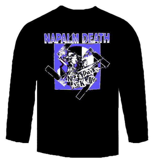 NAPALM DEATH - NAZI PUNK FUCK OFF LONG SLEEVE TEE SHIRT