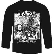 RESTARTS - JUST GETS WORSE LONG SLEEVE TEE SHIRT