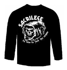 SACRILEGE - IT'S TIME TO FACE THE REAPER LONG SLEEVE TEE SHIRT