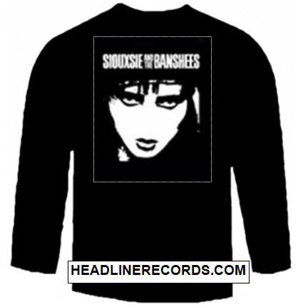 SIOUXSIE & THE BANSHEES - CLASSIC FACE LONG SLEEVE TEE SHIRT