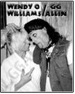 GG ALLIN & WENDY O WILLIAMS - PICTURE POSTER