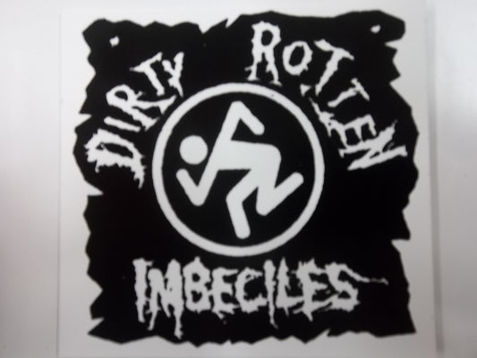 D.R.I - DIRTY ROTTEN IMBECILE + LOGO STICKER