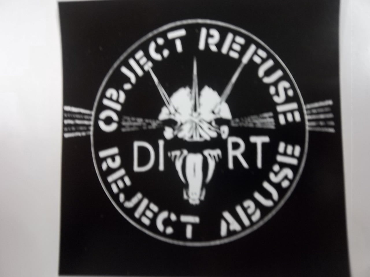 DIRT - OBJECT REFUSE STICKER