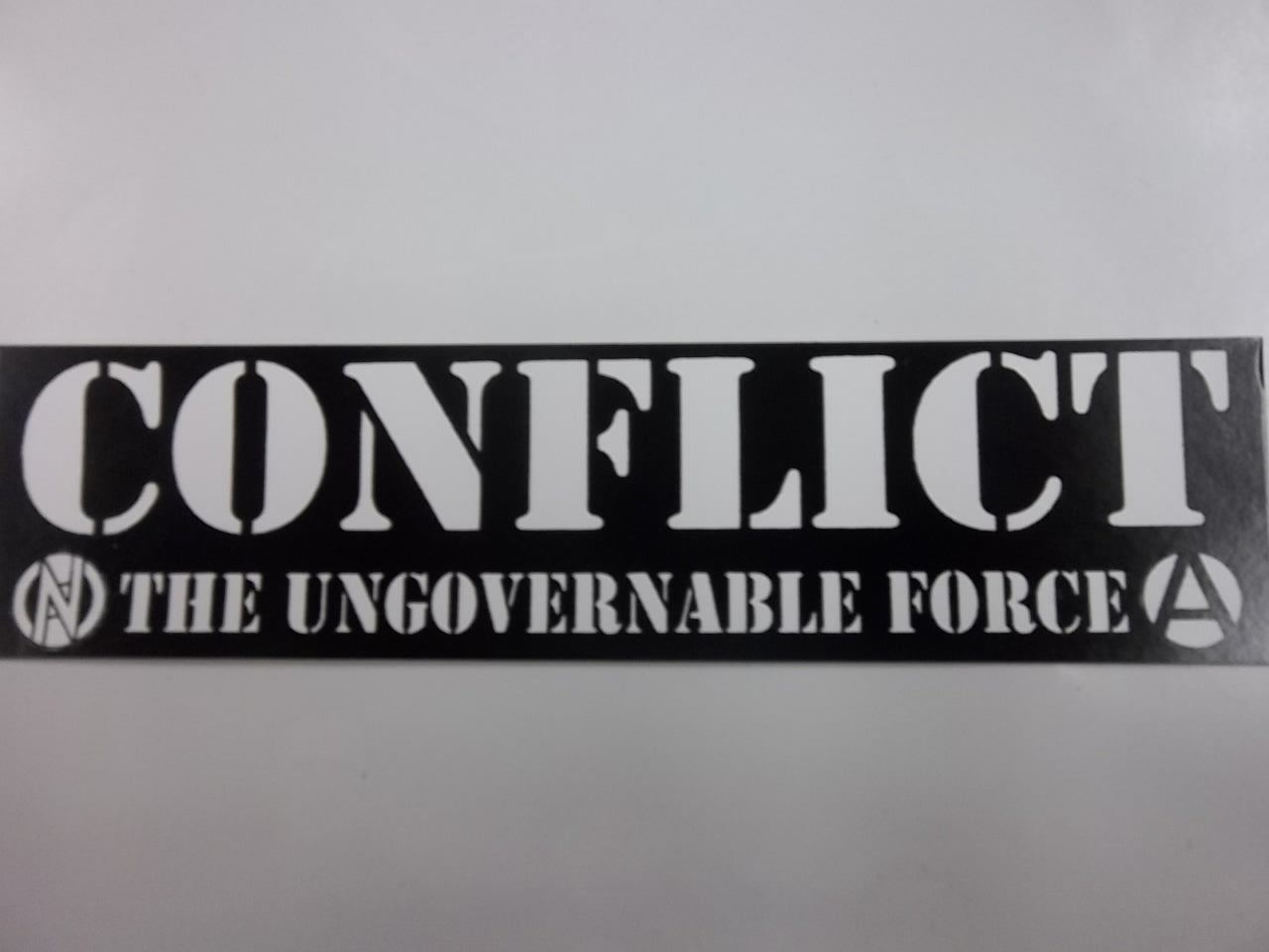 CONFLICT - THE UNGOVERNABLE FORCE STICKER