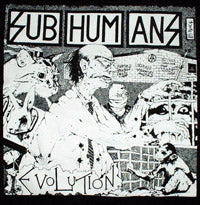 SUBHUMANS - EVOLUTION 1" BUTTON