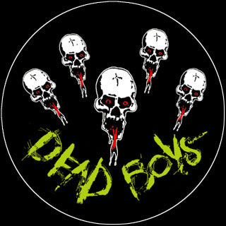 DEAD BOYS - 5 SKULLS 1" BUTTON