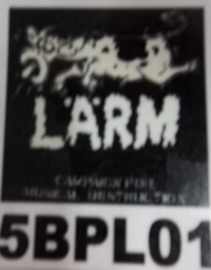 LARM - CAMPAIGN FOR MUSICAL DESTRUCTION BACK PATCH