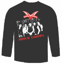 COCK SPARRER - SHOCK TROOPS LONG SLEEVE TEE SHIRT