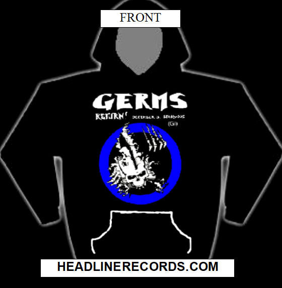 GERMS - RETURN HOODIE SWEATSHIRT