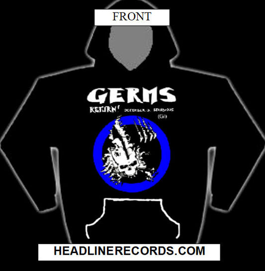 GERMS - RETURN HOODIE SWEATSHIRT