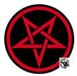 STICKER - PENTAGRAM DIE CUT CIRCLE STICKER (COLOR)