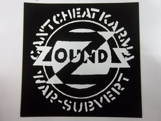 ZOUNDS - CAN'T CHEAT KARMA STICKER