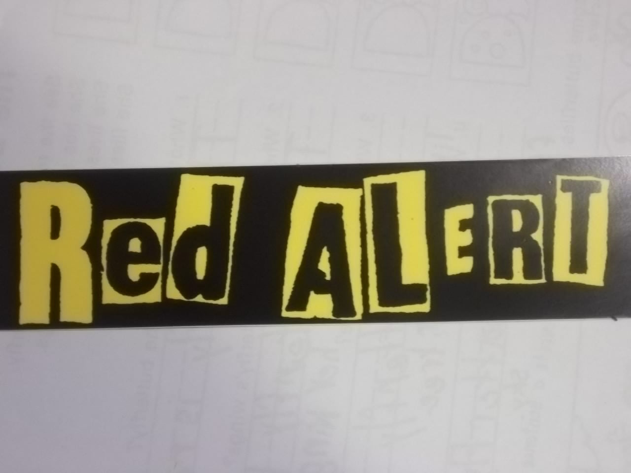 RED ALERT - RED ALERT STICKER