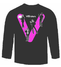 VIBRATORS - PURE MANIA LONG SLEEVE TEE SHIRT