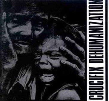 CRUCIFIX - DEHUMANIZATION 1" BUTTON