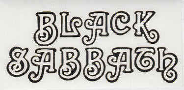 BLACK SABBATH - BLACK SABBATH RUBOFF STICKER