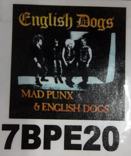 ENGLISH DOGS - MAD PUNX BACK PATCH