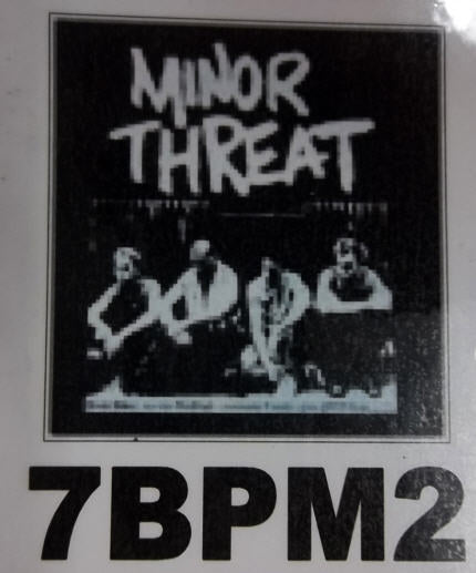 MINOR THREAT - BAND PICTURE BACK PATCH