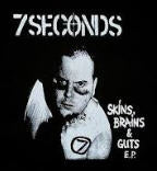 7 SECONDS - SKINS BRAINS & GUTS BACK PATCH