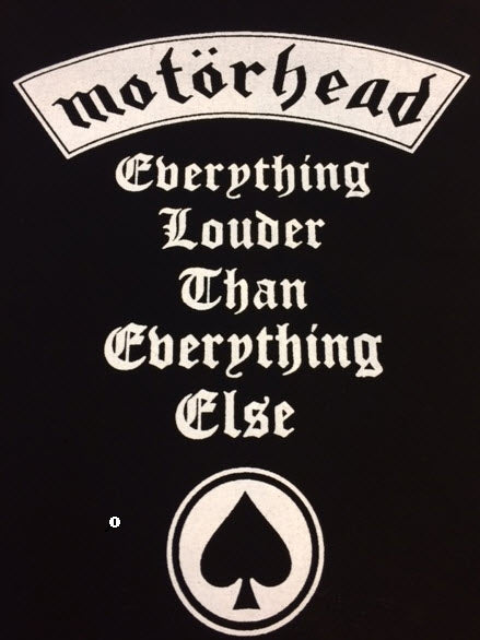 MOTORHEAD - EVERYTHING LOUDER BACK PATCH