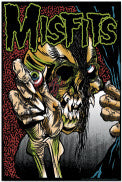 MISFITS - PUSHEAD EYEBALL (COLOR) POSTER