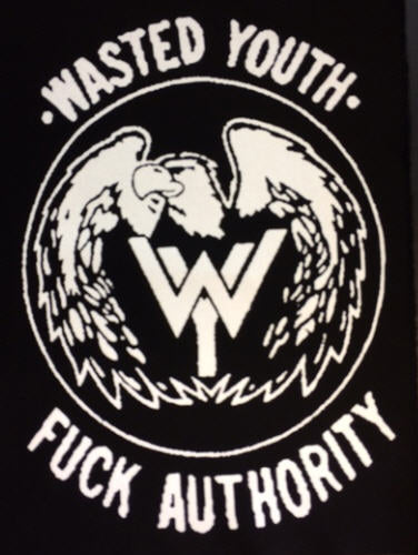 WASTED YOUTH - FUCK AUTHORITY BACK PATCH