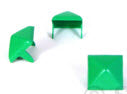 LARGE GREEN PYRAMID STUDS (PACK OF 20) - FREE SHIPPING