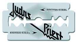 JUDAS PRIEST - BRITISH STEEL RAZOR BLADE ENAMEL PIN