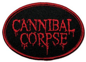 CANNIBAL CORPSE - CANNIBAL CORPSE (OVAL) EMBROIDERED PATCH