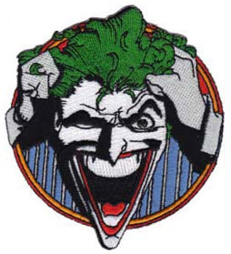 EMBROIDERED PATCH - LAUGHING JOKER