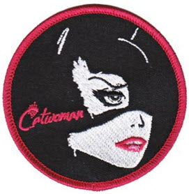 EMBROIDERED PATCH - CATWOMAN (CIRCLE)