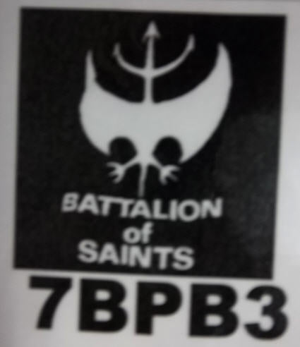 BATTALION OF SAINTS - LOGO BACK PATCH