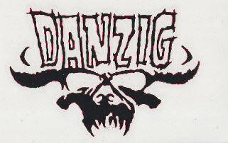 DANZIG - DANZIG W/ SKULL RUBOFF STICKER