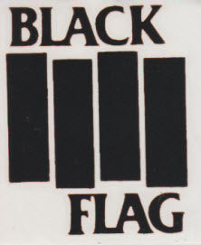 BLACK FLAG - ORIGINAL LOGO RUBOFF STICKER