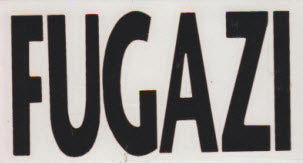 FUGAZI - FUGAZI RUBOFF STICKER