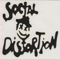 SOCIAL DISTORTION - LOGO RUBOFF STICKER