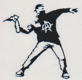 RUBOFF STICKER - COCKTAIL MOLOTOV "ANARCHIST"