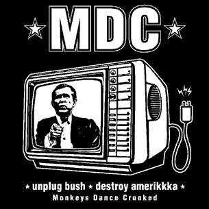 MDC - BUSH ON TV 1" BUTTON