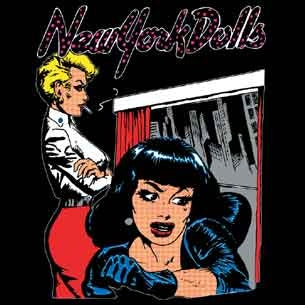 NEW YORK DOLLS - CARTOON 1" BUTTON