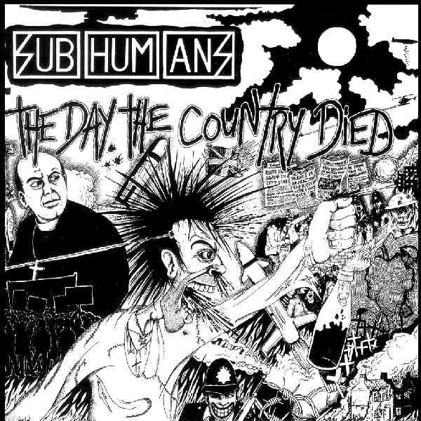 SUBHUMANS - THE DAY THE COUNTRY DIED 1" BUTTON