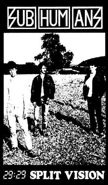 SUBHUMANS - SPLIT VISION 1" BUTTON