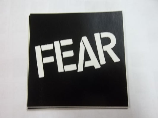 FEAR - FEAR STICKER