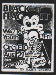 STICKER - FLYER BLACK FLAG / CIRCLE ONE STICKER