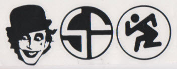 RUBOFF STICKER - ADICTS / D.R.I / SHATTERED FAITH STICKER