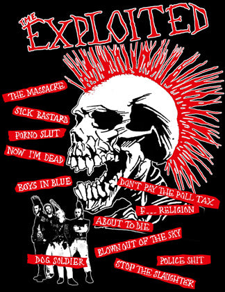 EXPLOITED - COLLAGE 1" BUTTON
