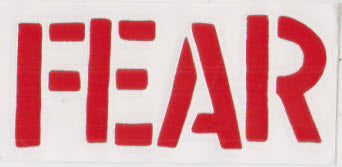 FEAR - FEAR RUBOFF STICKER