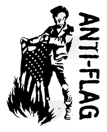 ANTI FLAG - BURN FLAG 1" BUTTON