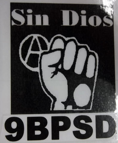 SIN DIOS - FIST BACK PATCH