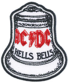AC/DC - HELLS BELLS CUT OUT EMBROIDERED PATCH